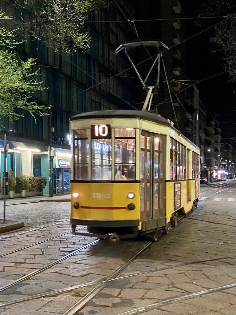 Vintage tram, Milan