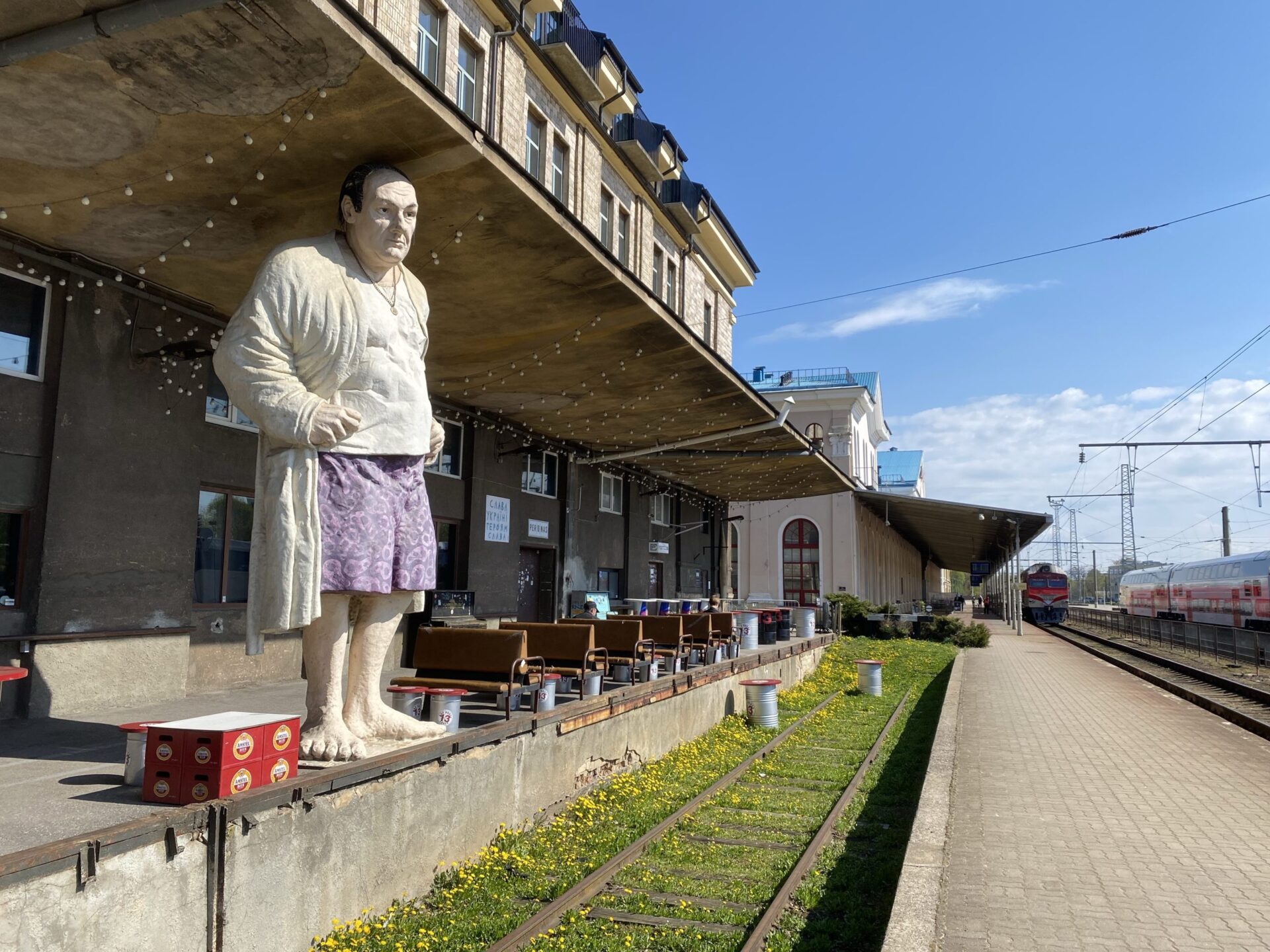 Cafe at Vilnius railway station