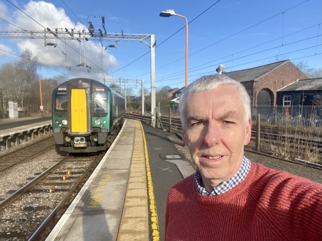 First train of the trip, Stafford - Stone