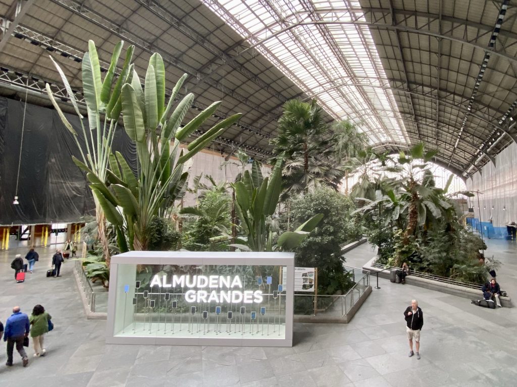 The "tropical garden" at Madrid Puerta De Atocha