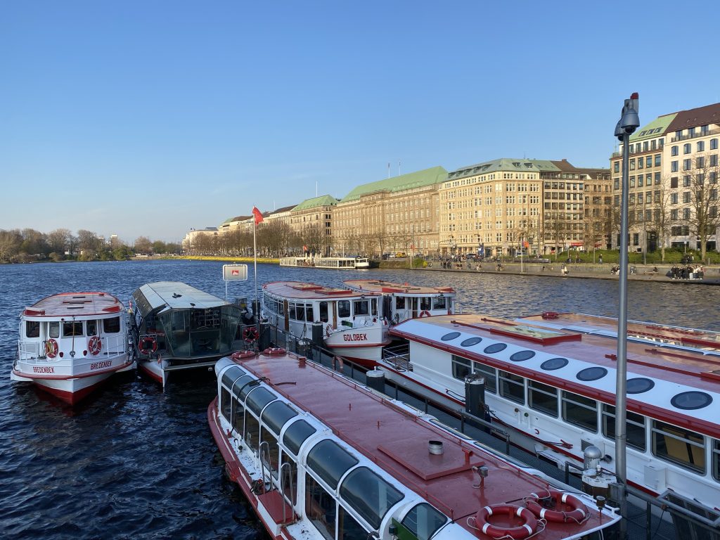 Trip boats in Hamburg